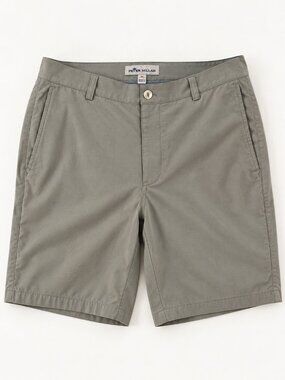 Peter Millar Men's Gray Chino Shorts – Size 32